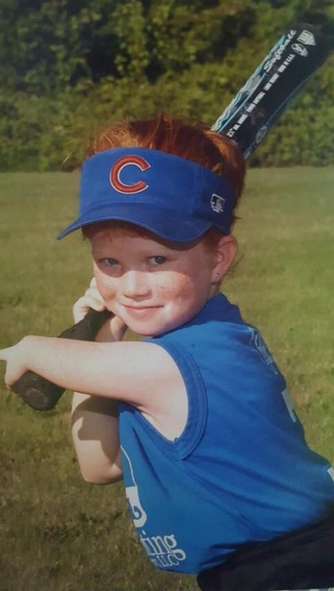 Katelyn Pavey poses for softball photo